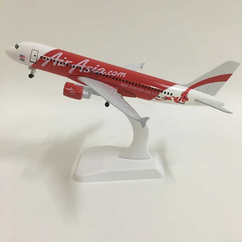 JASON TUTU 20CM Air Asia Airbus A320 Aircraft Model Planel Airplane Metal Diecast Planes Collect Gifts