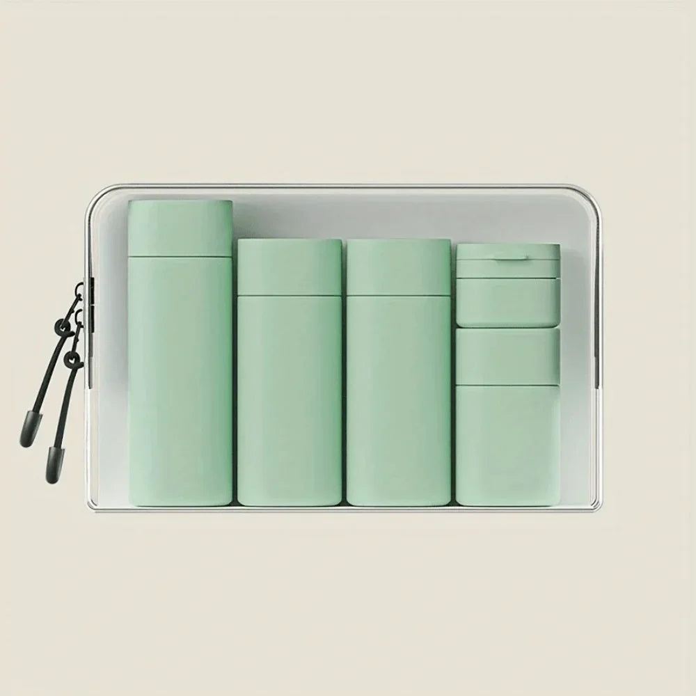 Travel Cream Dispenser Bottles Set Travel Bottles Toiletry Containers Set TSA Approved Travel Essentials