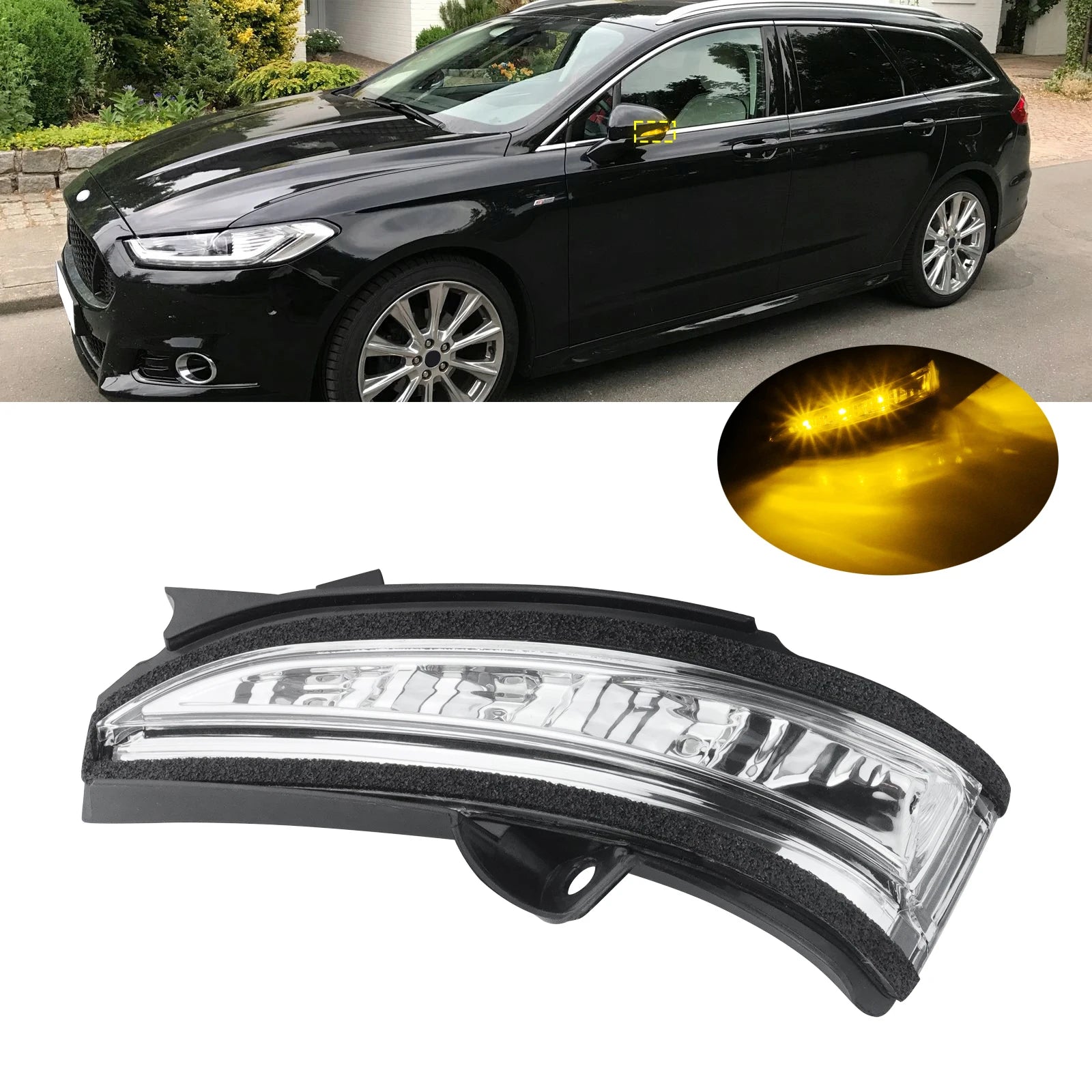 For Ford Mondeo MK5 2014-19 Left Side Wing Mirror LED Indicator Turn Signal Light