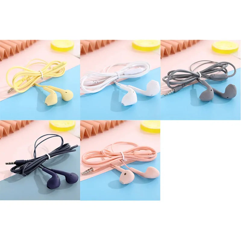 U19 Wired Earbuds 3.5mm Jack Earphones with Mic for iPhone Android Phone Tablet Mini Headphone Sport Headset