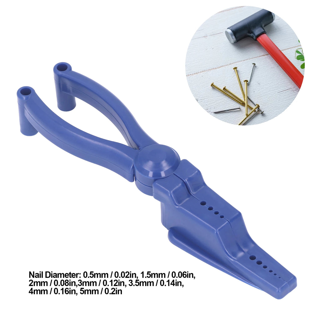 Nail Pliers Hammering Nailing Holder ABS Finger Protector Portable Hand Tool for Safety Nail Holding Pliers