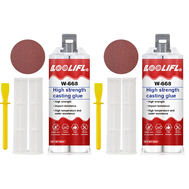 All-Purpose Repair Glue, AB Glue Waterproof Sealant, Casting Repair Glue for Metal, Metal Repair Paste Magic Welding Glue。