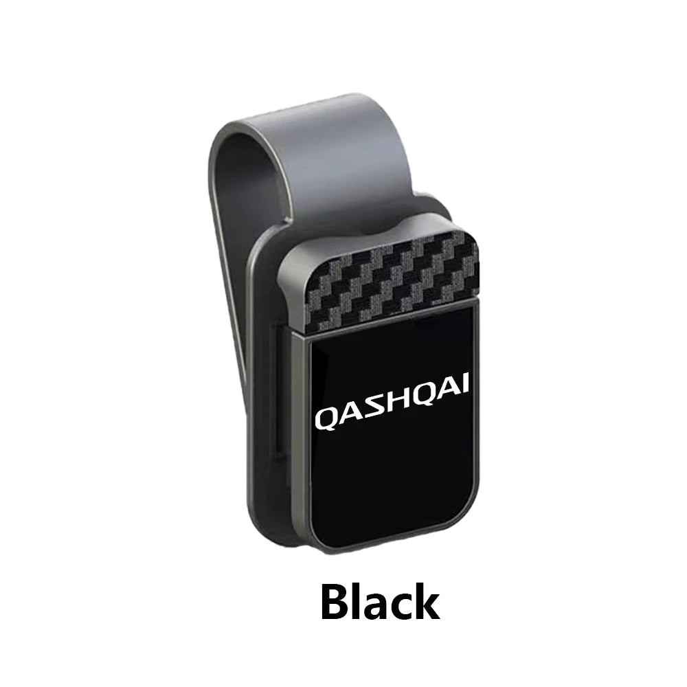 Car Sun Visor Glasses Sunglasses Storage Clip Holder For Nissan Altima Juke Leaf Micra Note Qashqai Rogue Tiida X-trail Patrol