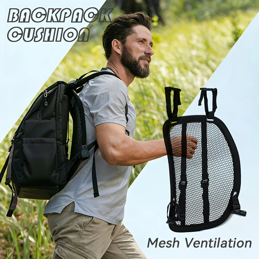 Ergonomic Ventilation Frame, Lightweight Spinal Support, Quick-Fit Airflow Back Panel for Hiking & Commuting Backpacks