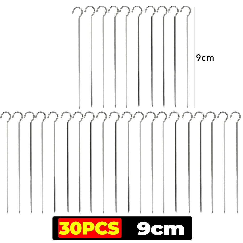 Stainless Steel Roasting Rack Air Fryer Special Grill BBQ Hanging Skewers Rack Reusable Baking Stick Needle Kebab Cooking Tools