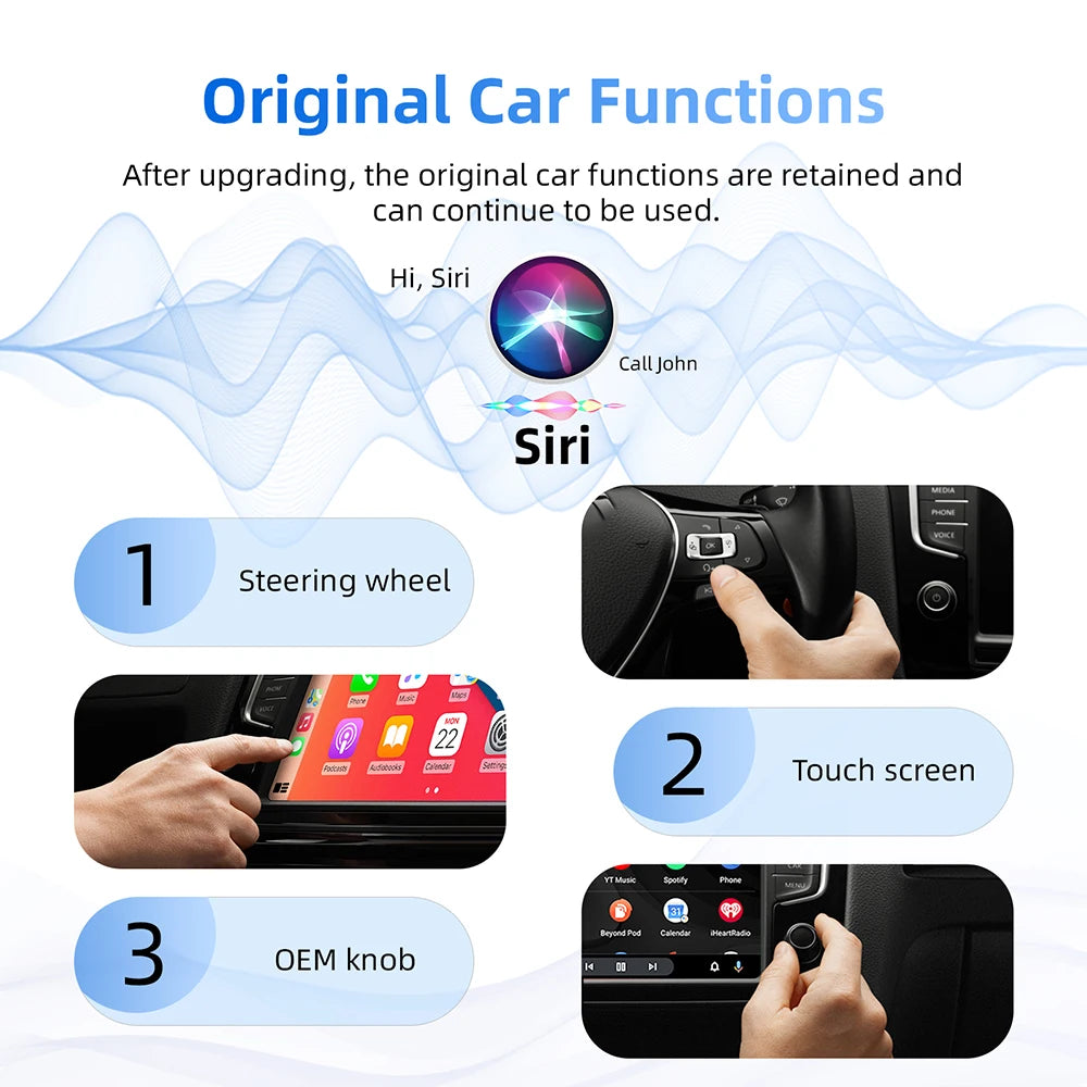 Mini Wireless CarPlay Adapter TYPE C Wireless Android Auto AI Smart Box Intelligent Systems for Wired CarPlay Car