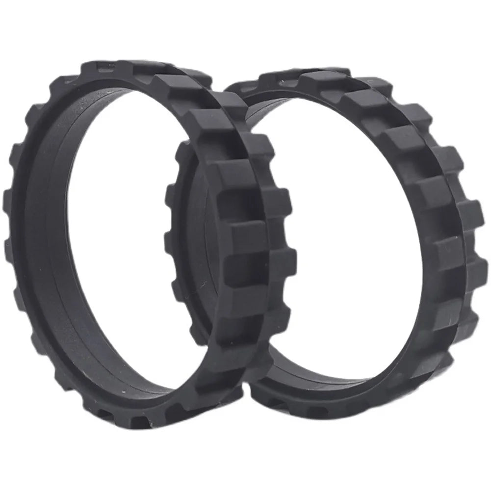 4PCS Black Rubber Tires Wheels Replacement For Roborock S5 S50 S51 S55 Robot Vacuum Cleaner Traveling Spare Parts Accessories