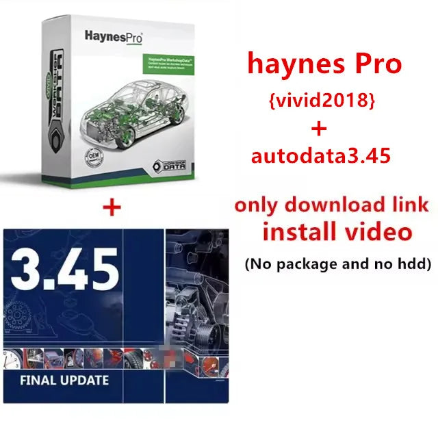 Haynes Pro（Vivid2018）and Autodata3.45 Atris-Technik Automotive Workshop DATA Auto Repair Software Diagnostic Tools