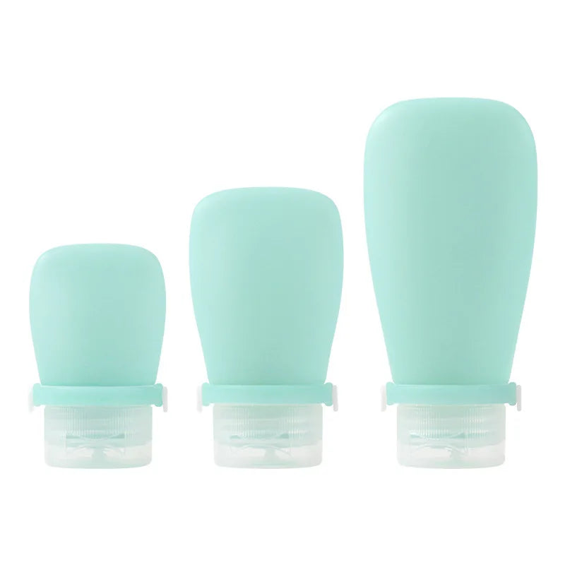 10PCS 30/60/90ml Empty Refillable Silicone Travel Soft Squeeze Tube Leakproof For Shampoo Lotion Bottle Portable Container