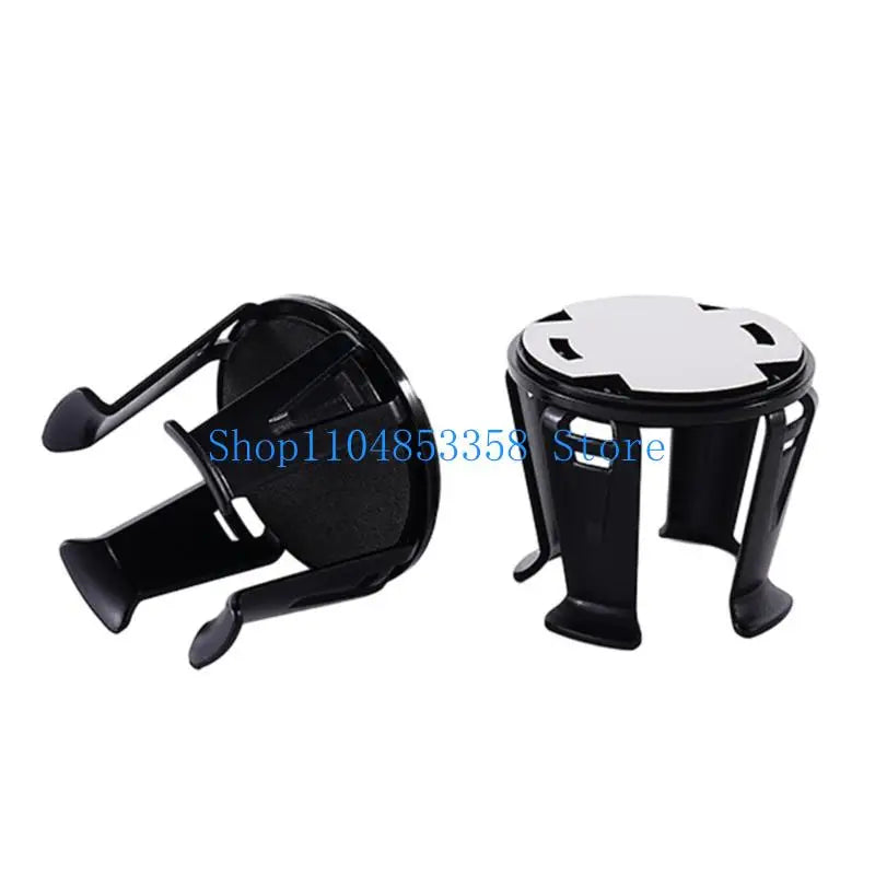 2Pcs Car Beverage Holder Adhesive Cup Storage Rack Car Cup Bottle Holder Multifunction Drink Rack Auto Accessories Black