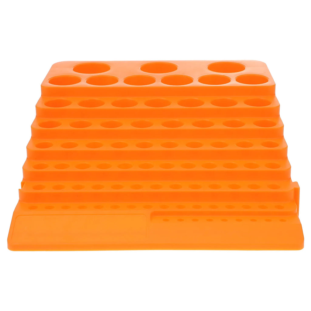 Heavy Duty 84 Hole Drill Bit Storage Holder Compact Milling Cutter Organizer Efficient Tool Sorting Tray Workshop Essential