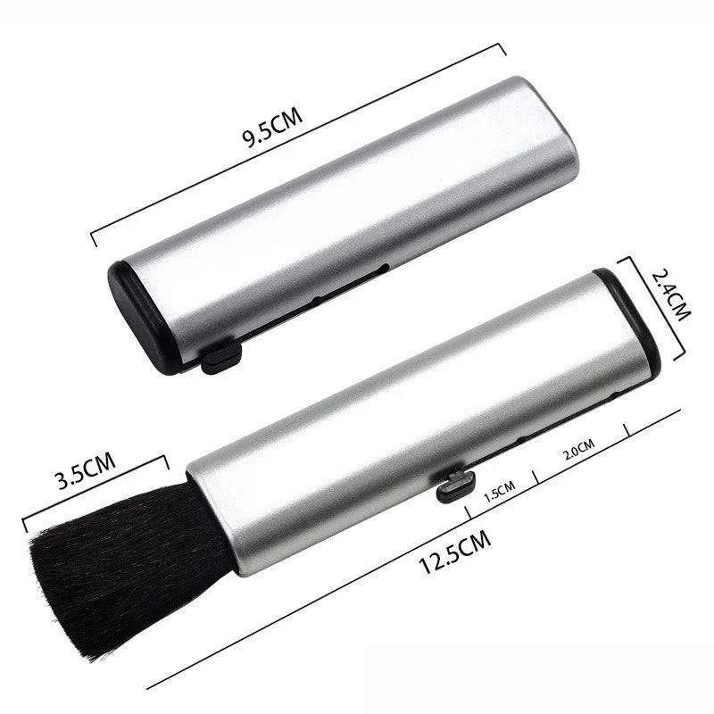 5/1Pcs Car Retractable Interior Cleaning Brush Air Conditioner Computer Detailing Brush Keyboard Plastic Handle Wool Brush