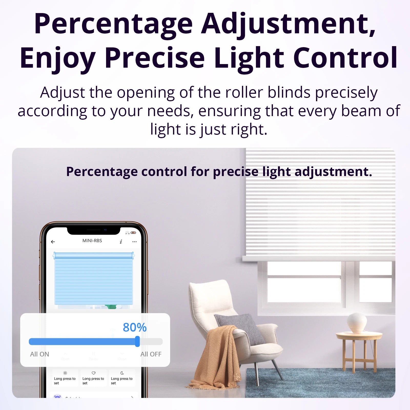 SONOFF MINI-RBS Matter Smart WIFI Curtain Switch Module for Roller Blinds Precise Percentage Control Work with Alexa Google Home