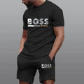 Summer Sportswear Men's Suit Fashion Two-Piece Sports Fitness Running Casual Quick Drying Short Sleeved Shorts Set Men clothing