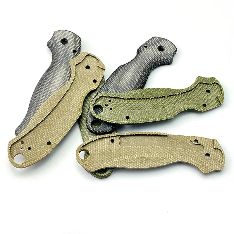3 Colors Knife Micarta Handle Scales Patches For Spyderco Para3 C223 Paramilitary3 Grip Replace Make Accessories Part