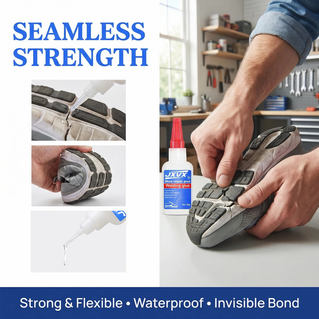 Super Strong Shoe Glue, Waterproof Universal Shoe Sealants for Sneakers, Boots, Leather, Quick Repair Glue, Universal Super Strong Adhesive Glue for Sneakers