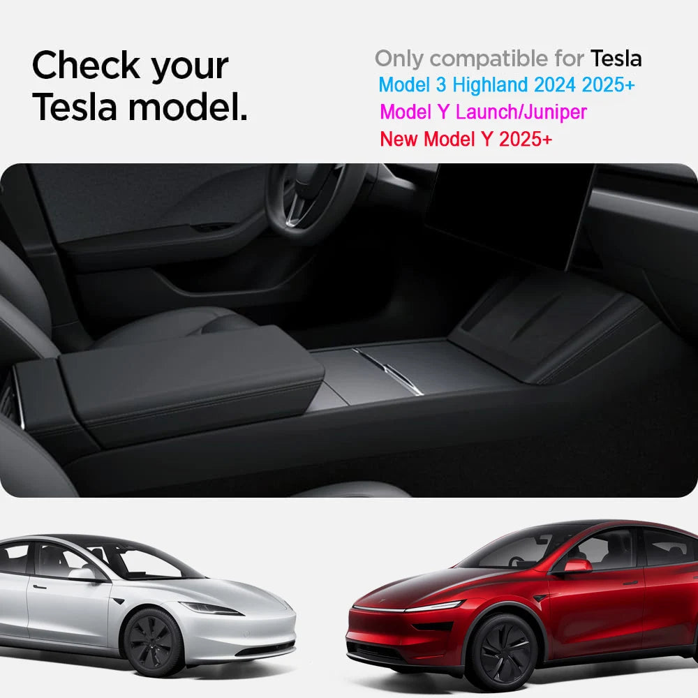 For Tesla New Model Y Juniper Launch 2025 Model 3 Highland Storage Box Organizer Center Console Trays Drawer Armrest Accessories