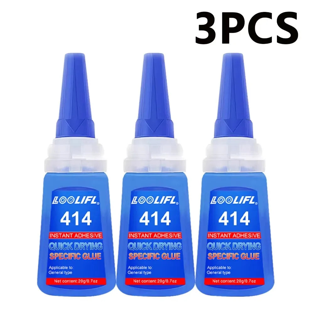 Strong Nail Art Adhesive Glue for Press on Nails False Tips Rhinestone Pearl Metal Chain Decoration, Quick Dry DIY Manicure Glue