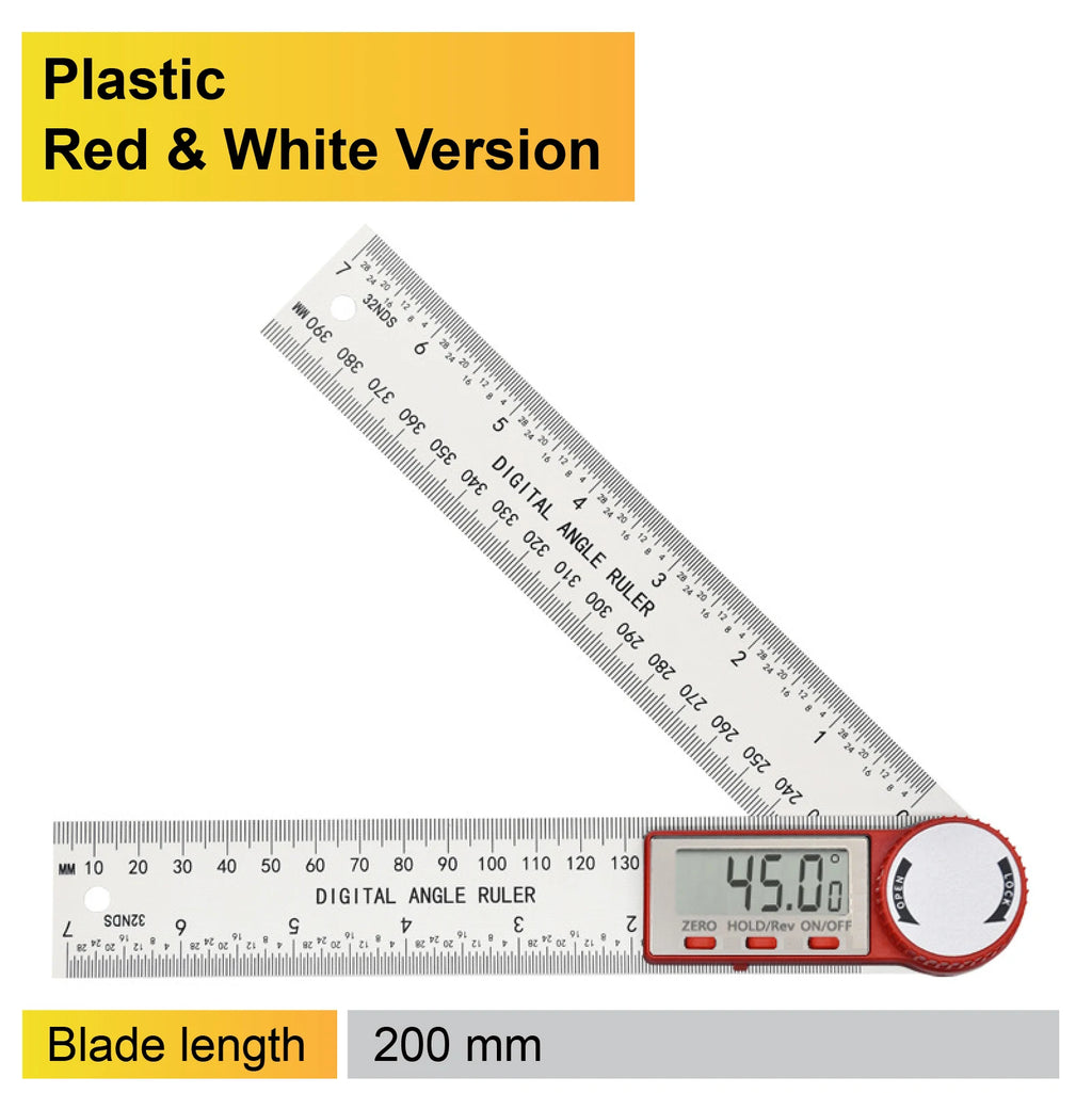 Digital Angle Finder LCD Digital Protractor 360 Degree Angle Gauge Electronic Inclinometer 7 Inch 200mm Precision Angle Tool