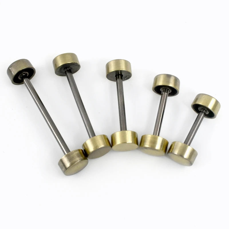 10Pcs Deepeel Detachable Wheel Screw Buckle 15-40mm Metal Barbell Clasp HandBag Strap Handle DIY Luggage Hardware Accessories
