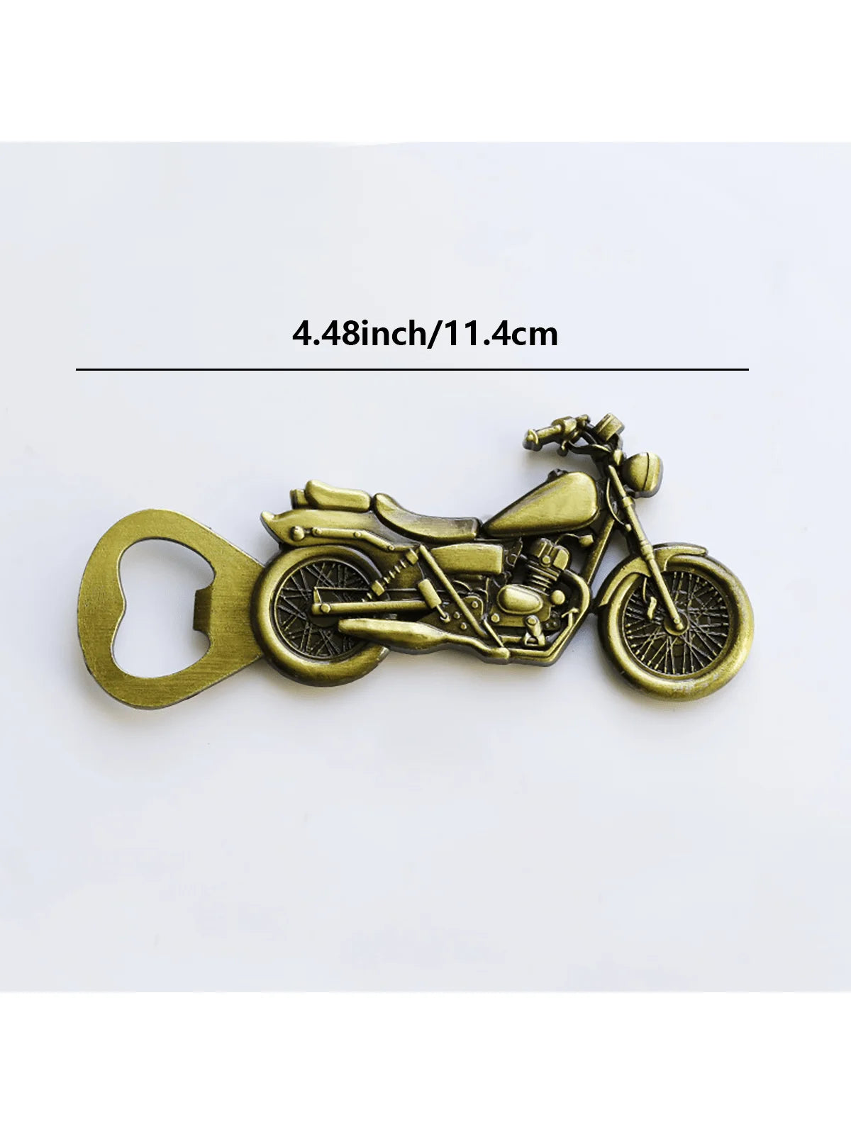A Vintage Bronze-Colored Motorcycle Bottle Opener - Valentine's Day Party Gift for Beer Enthusiasts and Men's Birthday, Valentine's Day Gift