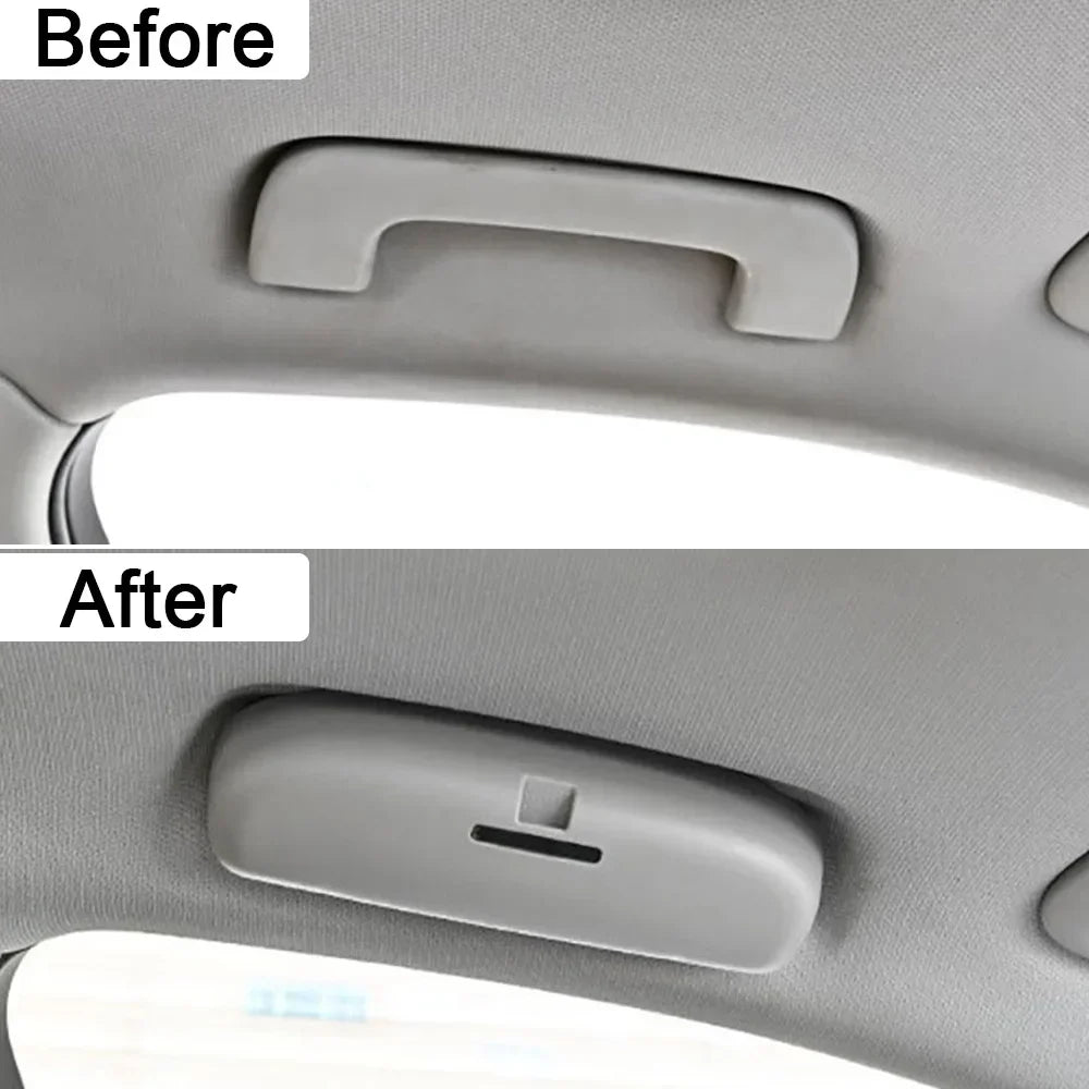 For Audi A3 A4 A6 C6 C7 A7 A5 S5 A1 Q2 Q3 Q5 Q7 Car Handle Glasses Holder Case Sunglass Box Modification Auto Accessories