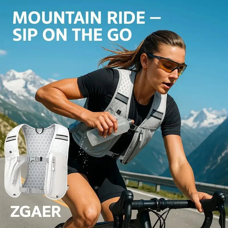 New Ultralight Running Hydration Vest Backpack Marathon Race Sports Vest Pack Fit Water Bladder Bottle Outdoor Jogging Gear