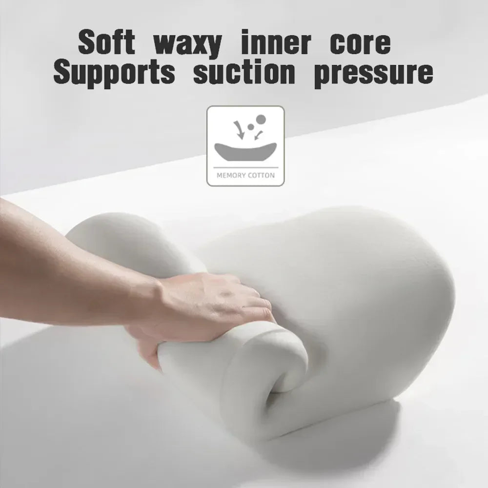 The New Memory Foam Car Neck Pillow Protects the Lumbar Back, Supports the Breathable Headrest, Relieves Pressure