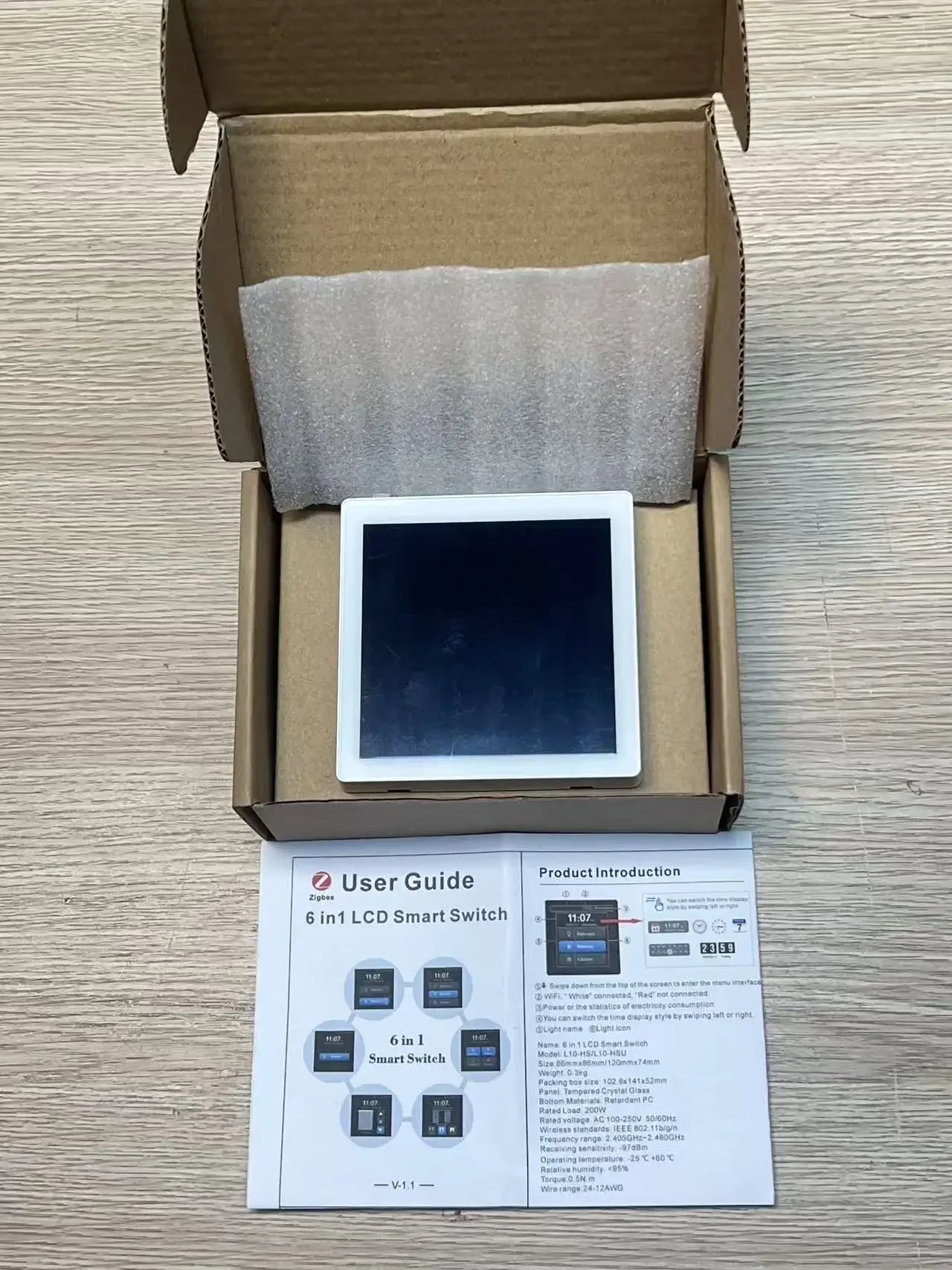 Us Smart Wifi Switches Tuya Eu 4x4 Luxury Zigbee Switch Diy Name Display Smart Home Automation And Smart Home Systems