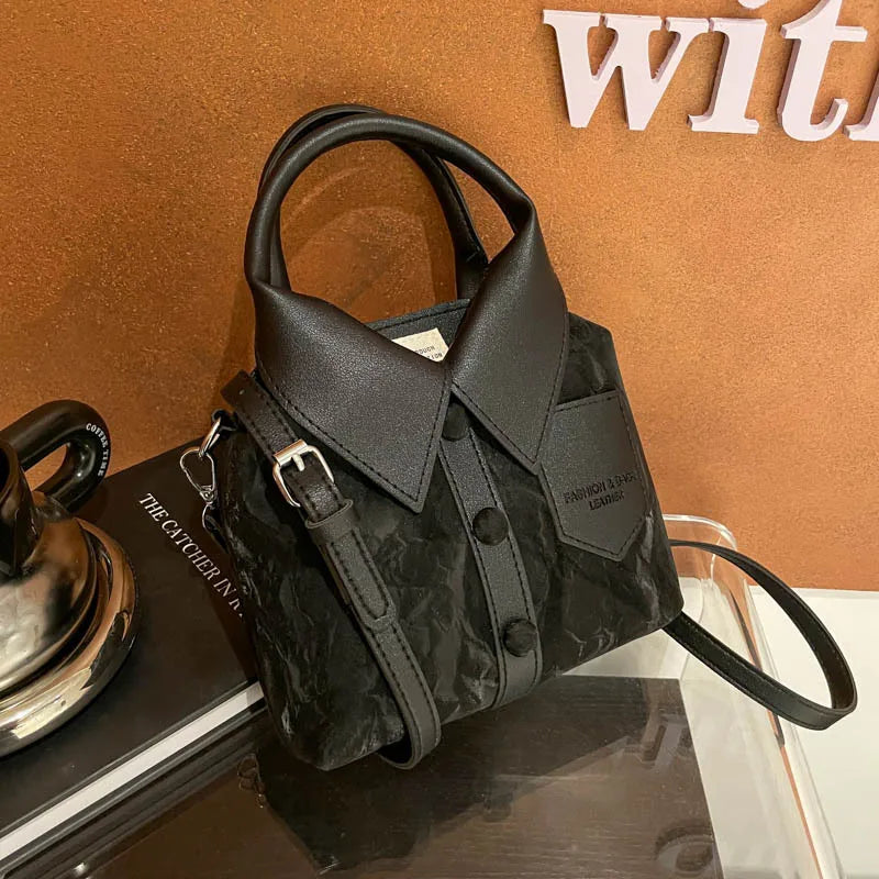 2026 New Minimalist Shirt Bag for Women Fashion Casual Shoulder Crossbody Bag Unique Design Handbag