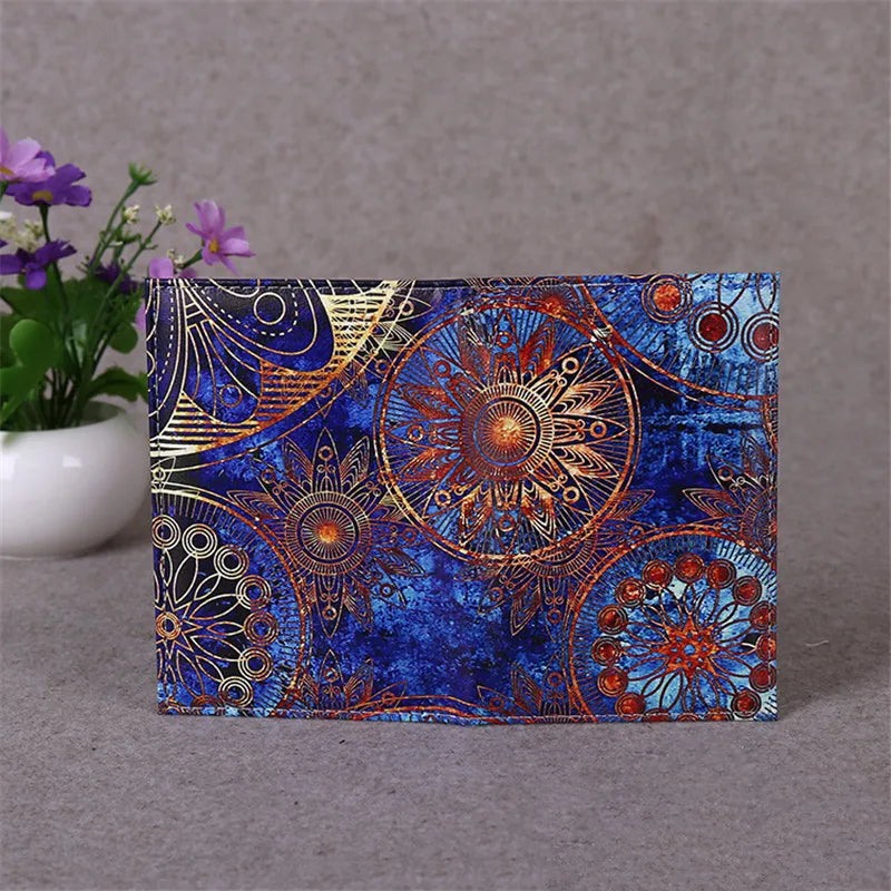 Starry Sky Passport Cover Fashion Women Men Pu Leather Travel Wallet Landscape Passport Holder High Quality Case for Passports