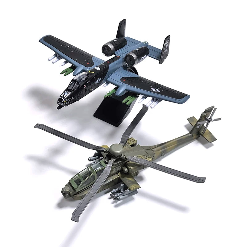 Assembly Toy Plane Model B-2 Er F22 A10 SU57 Fighter AH-64 Helicopter Aircraft Building Blocks Toy Military Collection Gift