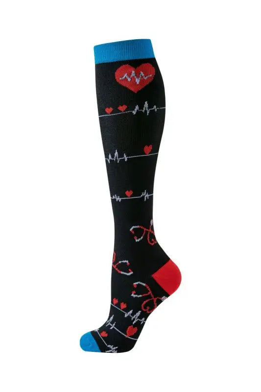 Compression Socks for Men and Women Medical Althetic Diabetes Varicose Veins Sports Socks for Running Cycling Travel Flight