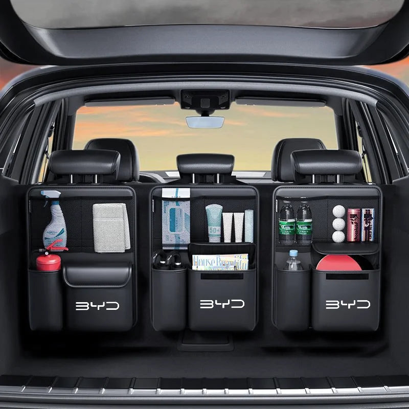 1pcs Car Trunk Storage Bag SUV Seat Back Hanging Tools Organizer Multifunctional Storage Bag for BYD Seal Atto3 S2 S6 S7 X Dream