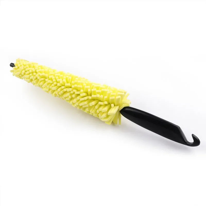 Sponge Tire Gap Cleaning Brush, Wheel Hub Brush, Steel Bell Brush, Multifunctional Car Wash Brush Wheel Brush Car Cleaning Tools