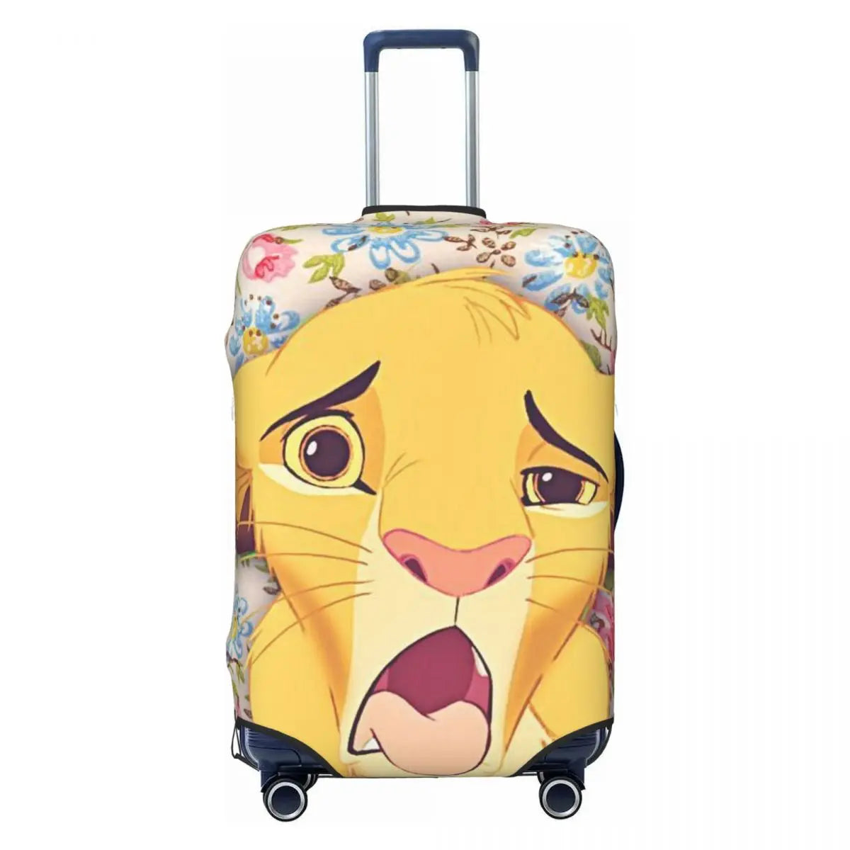 Custom The Lion Cartoon K-Kings Simba Luggage Cover Fashion Suitcase Protector Covers Suit For 18-32 inch