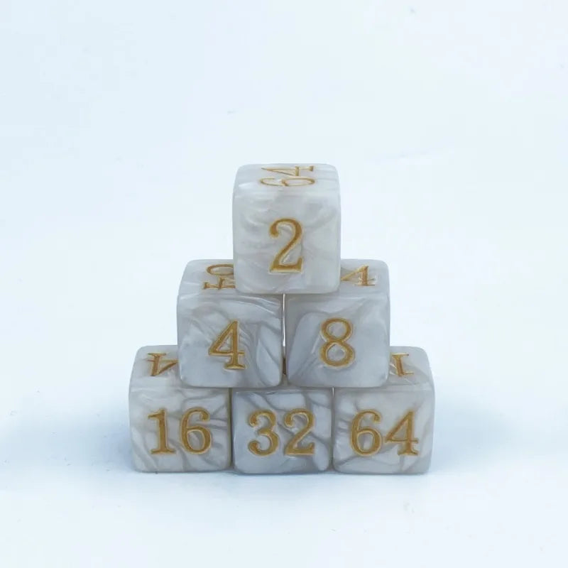 10Pcs/set 16mm Acrylic Square Angle Backgammon Multiple Cross-border Dice Creative Regular Game Dice