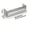 300-600mm Adjustable Notched Trowel Mortar Comb for Fast and Even Application of Adhesive on the Floor