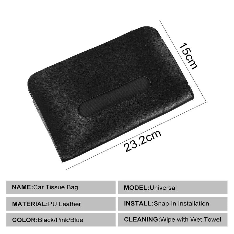 1-4Pcs Car Tissue Box Holder Armrest Paper Towel Storage Bag Organizer For JAC Kia Jeep Lexus Infiniti Isuzu Interior