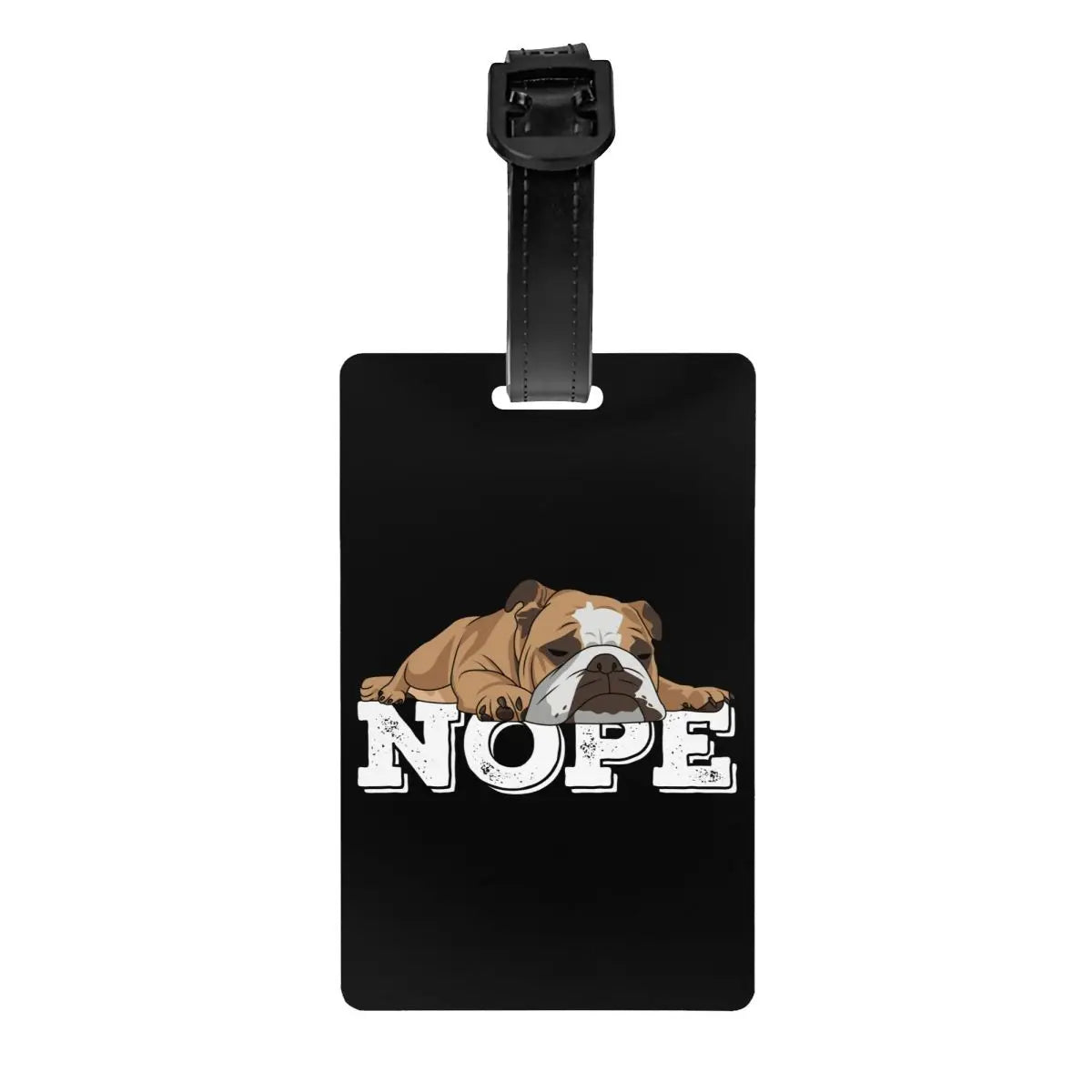 Funny Frenchies French Bulldog Luggage Tag for Suitcases Fashion Dog Animal Baggage Tags Privacy Cover Name ID Card