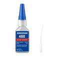 SIKEZHAN 480 Black Super Glue Instant Adhesive Heavy Duty Waterproof Rubber Tire Repair Glue for Metal Plastic Wood Ceramic 20g