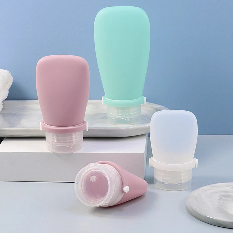 30/60/90ml Silicone Travel Bottles Leak Proof Squeezable Refillable Containers Cosmetic Tube For Lotion Soap Liquids Bottling