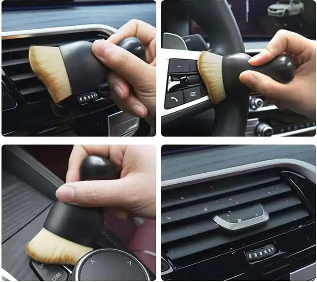 Car Interior Cleaning Brush Keyboard Air Conditioner Camera Thick Soft Fur Clean Brushes With Cover Crevice Dust Detailing 26713