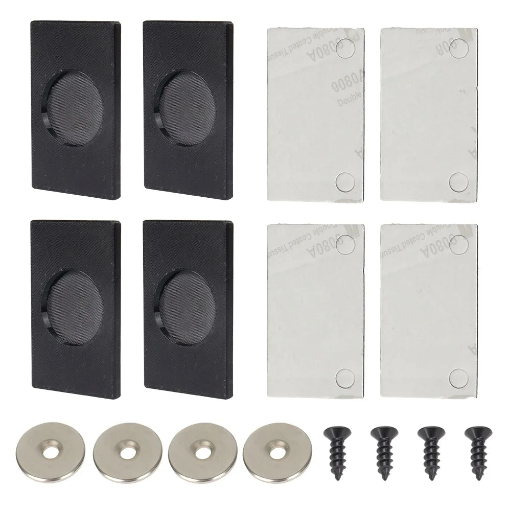 4x Strong Magnetic Number Plate Holder Universal For Car Caravan Trailer Black  Practical Mobile License Plate For Vehicles