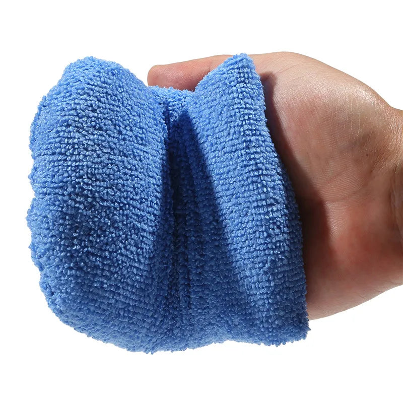 2/6pcs Car Polishing Wax Sponge Soft Microfiber Car Wax Applicator Mitts Foam Applicator Pad for Car Detailing Care Tool