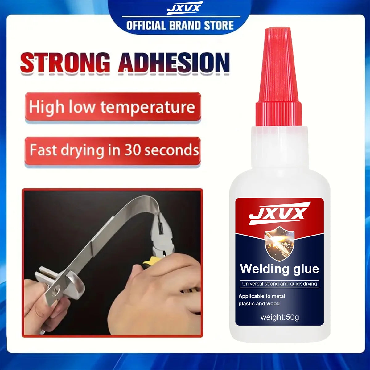 50g Universal Oily Original Glue Super Repair Strong Glue Multifunctional Welding Metal Sticky Wood Plastic Specialized Glue.