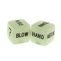 2PCS Sexy Dice Acrylic Fluorescence Dice Entertainment Toy Gambling Dice 6 Sides