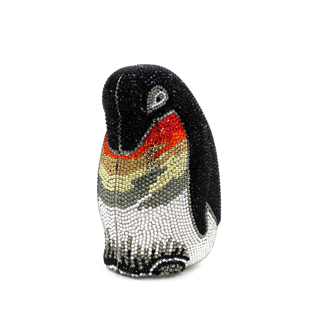 China Factory Wholesales Crystal Rhinestone Clutch Evening Bag for Formal Party Jewellery Penguin Clutch Purse