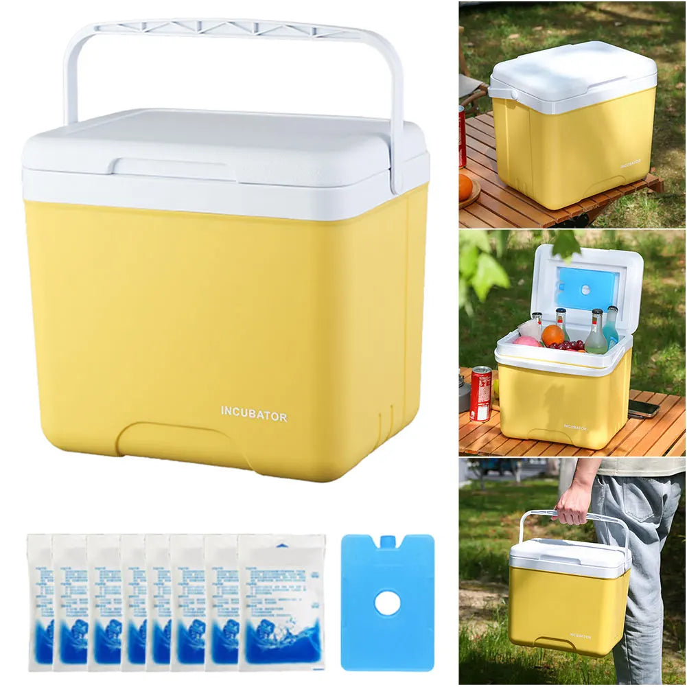 15L Insulated Ice Chest Multipurpose Outdoor Hard Cooler for Camping Picnic Beach Drink Beverage Fishing