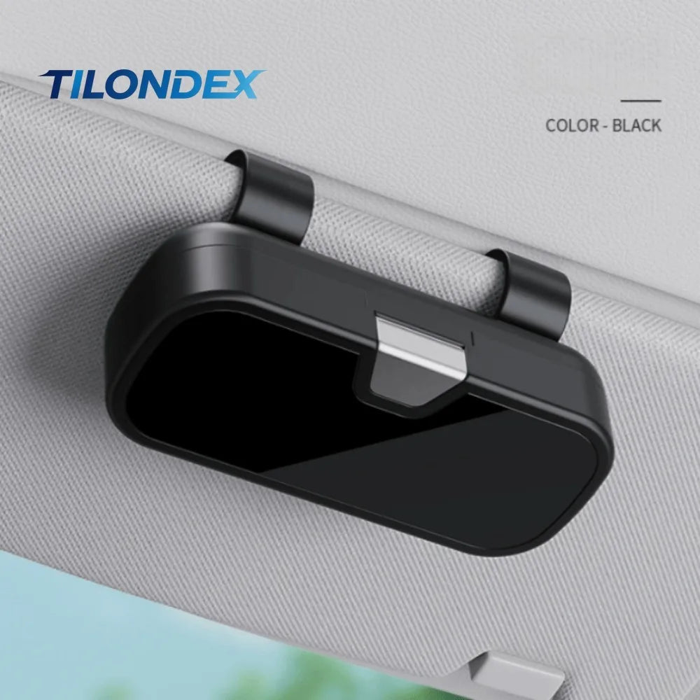 TILONDEX Car Sun Visor Eyeglass Clip Fashion Glasses Storage Case Vehicle Accessory for Tickets And Card Holder